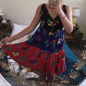 Vintage 80s Betsey Johnson Floral dress